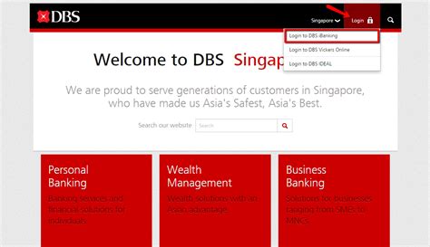 dbs internet login|DBS Bank Internet Banking.